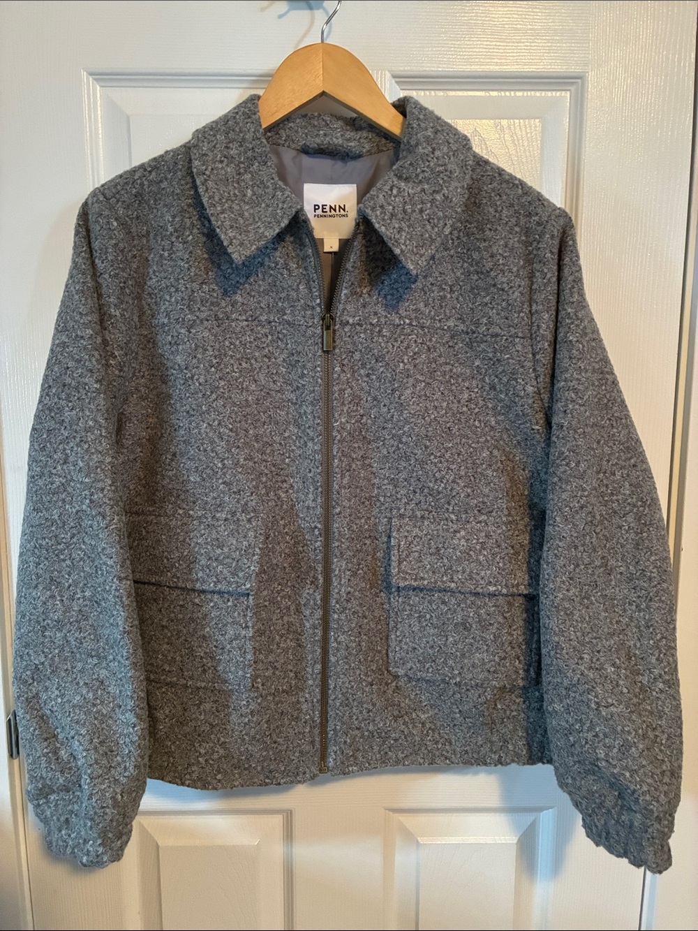 Penningtons Gray Zip-Front Moto Jacket
